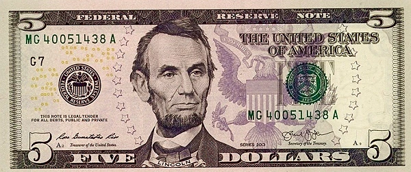 5 dollari