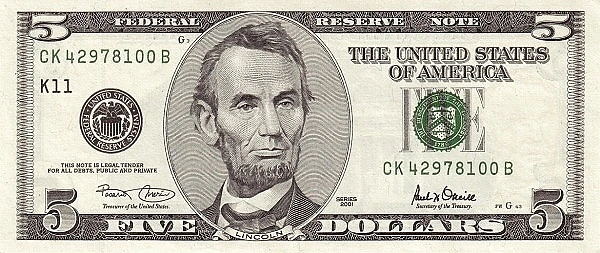 5 dollari