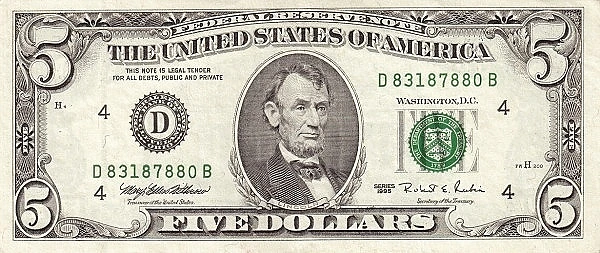 5 dollari