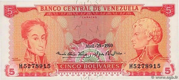 5 bolivares
