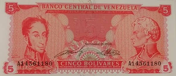 5 bolivares