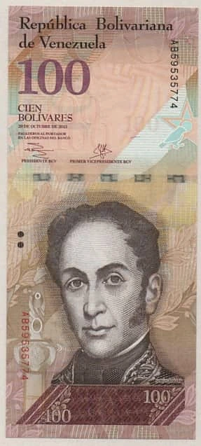 100 bolivares