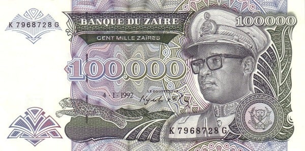 100000 zaire