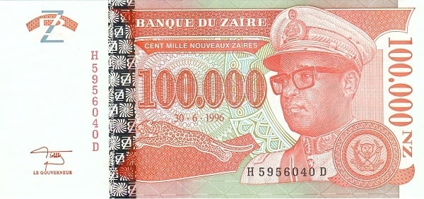 100000 nuovi zaïres