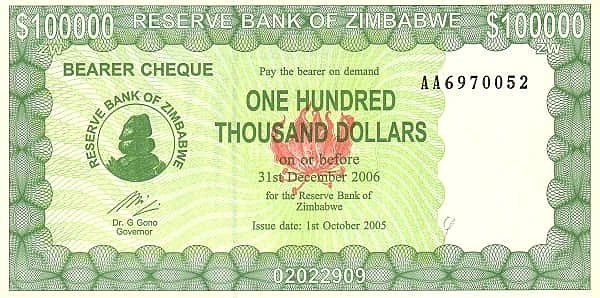 100000 Dollars