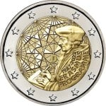 Moneta commemorativa da 2 euro 2022. Comune a tutti i Paesi. 35° anniversario del Programma Erasmus.