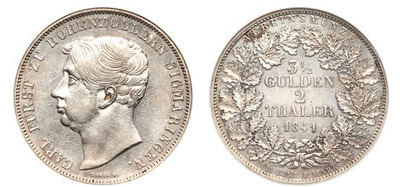 2 thalers / 3½ gulden