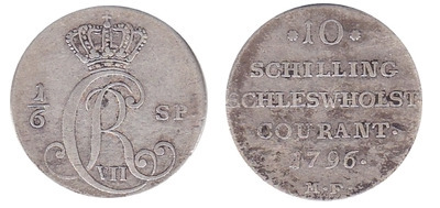 10 schilling courant / 1/6 speciesthaler