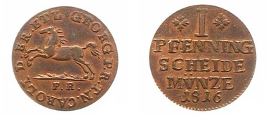 1 pfennig (Giorgio IV)