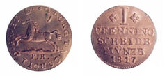 1 pfennig (Giorgio IV)