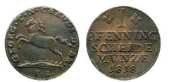 1 pfennig (Giorgio IV)