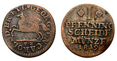 1 pfennig (Giorgio IV)