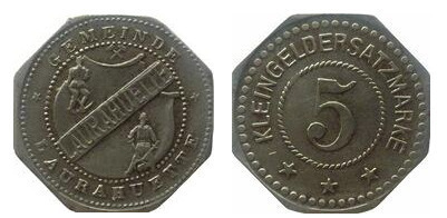 5 pfennig ( Laurahütte - Alta Slesia)