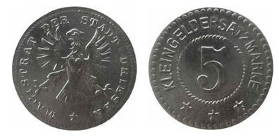 5 pfennig (Driesen - Brandeburgo)