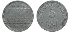 5 pfennig (Distretto di Waldsee-Land del Württemberg)