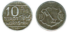 10 pfennig (Città di Worms, Land Hessen)