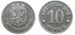 10 pfennig (Città di Oberglogau-Provincia prussiana dell'Alta Slesia)