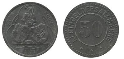 50 pfennig (Città di Fulda - Provincia prussiana di Hessen-Nassau)