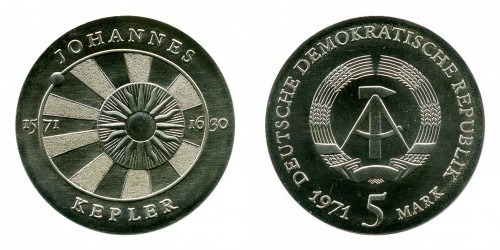 5 mark (400° anniversario della nascita di Johannes Kepler)