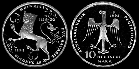 10 mark (800° anniversario della morte di Heinrich il Leone)