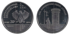 20 euros (200 aniversario del nacimiento de Ernst Litfaß)