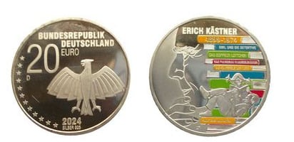 20 euro (125° anniversario della nascita di Erich Kästner)