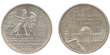 10 marchi (10° anniversario della riunificazione tedesca)