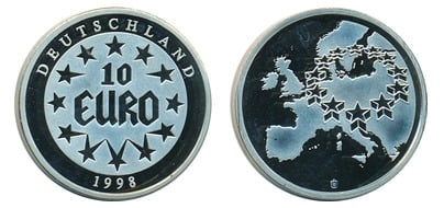 10 euro (Mappa dell'Europa)