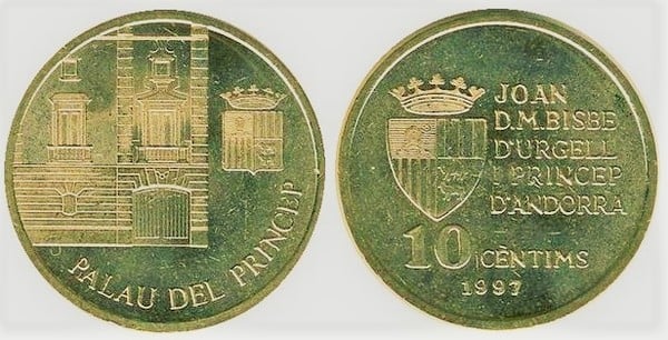 10 cèntims (Palazzo del Principe)