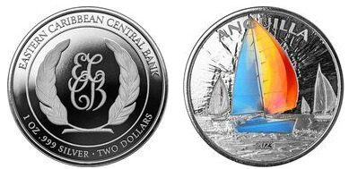 2 dollari (Regata Anguilla-Colore)