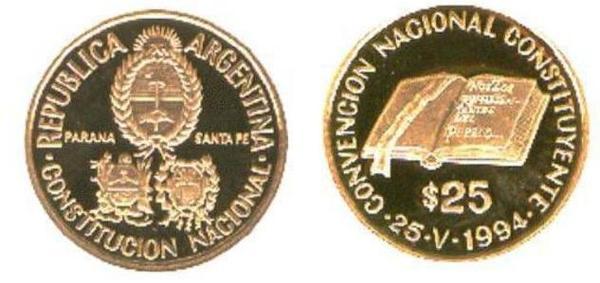 25 pesos (Convenzione nazionale costituente)