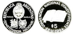 5 pesos (Convención Nacional Constituyente)