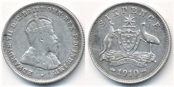 6 pence (Edoardo VII)