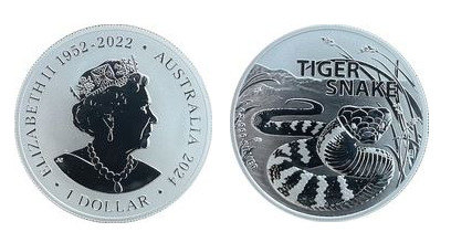 1 dollaro (serpente tigre)