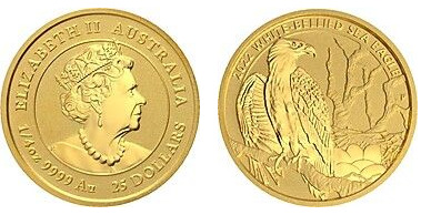 25 dollari (Falco pescatore dal ventre bianco)