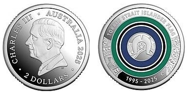 2 dollari (30 anni della bandiera delle Isole dello Stretto di Torres)
