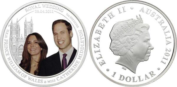 1 dollar (Il matrimonio reale di William e Catherine)