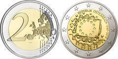 2 euro (30° anniversario della bandiera europea)