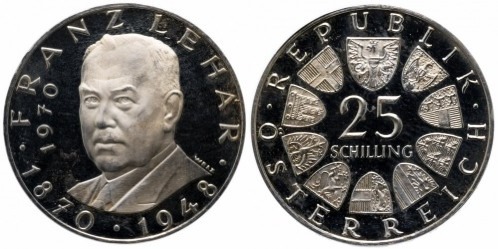 25 schilling (100° anniversario della nascita di Franz Lehar)