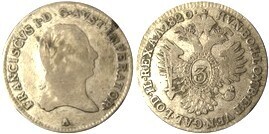 3 kreuzer (Francesco II)