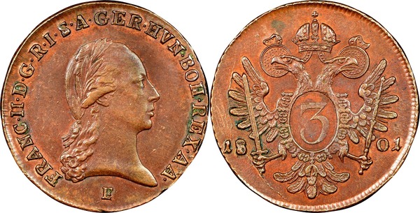 3 kreuzer (Francesco II)