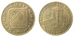 20 schilling (Vorarlberg - Martinsturm em Bregenz)