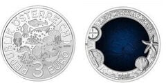 3 euro (sagome dei diversi animali marini della serie)