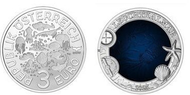 3 euro (sagome dei diversi animali marini della serie)