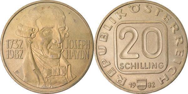 20 schilling (250° anniversario della nascita di Joseph Haydn)