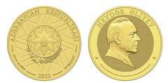 10 manat (100° anniversario di Heydar Aliyev)