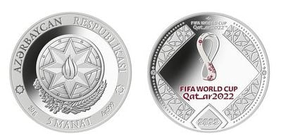 5 manat (Coppa del Mondo FIFA Qatar 2022)