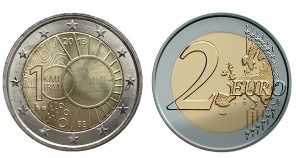 2 euro (100° anniversario dell'Istituto di Meteorologia)