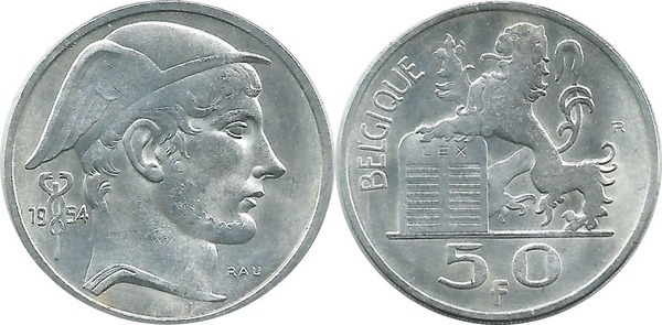 50 francs (Leopoldo III - Belgio)