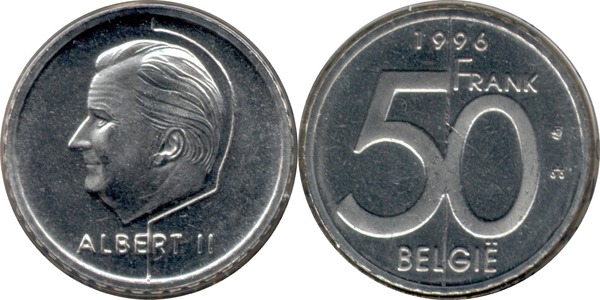 50 francs (Alberto II - Belgio)